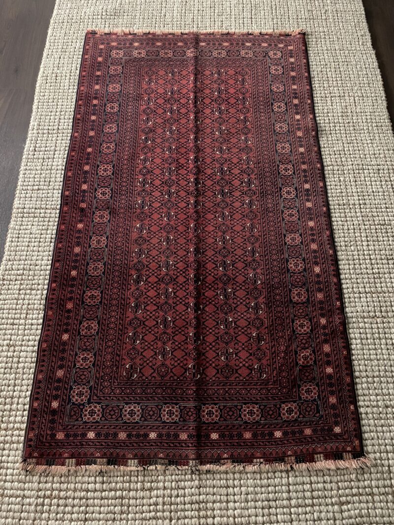190X105 Afghani Bashiri rug سجادة أفغانية بشيري