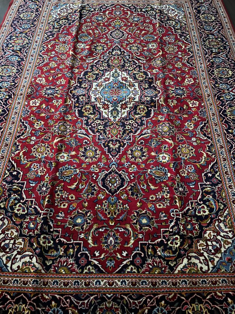 3X190 Persian Kashan Rug سجادة  فارسيه كاشان - Image 4