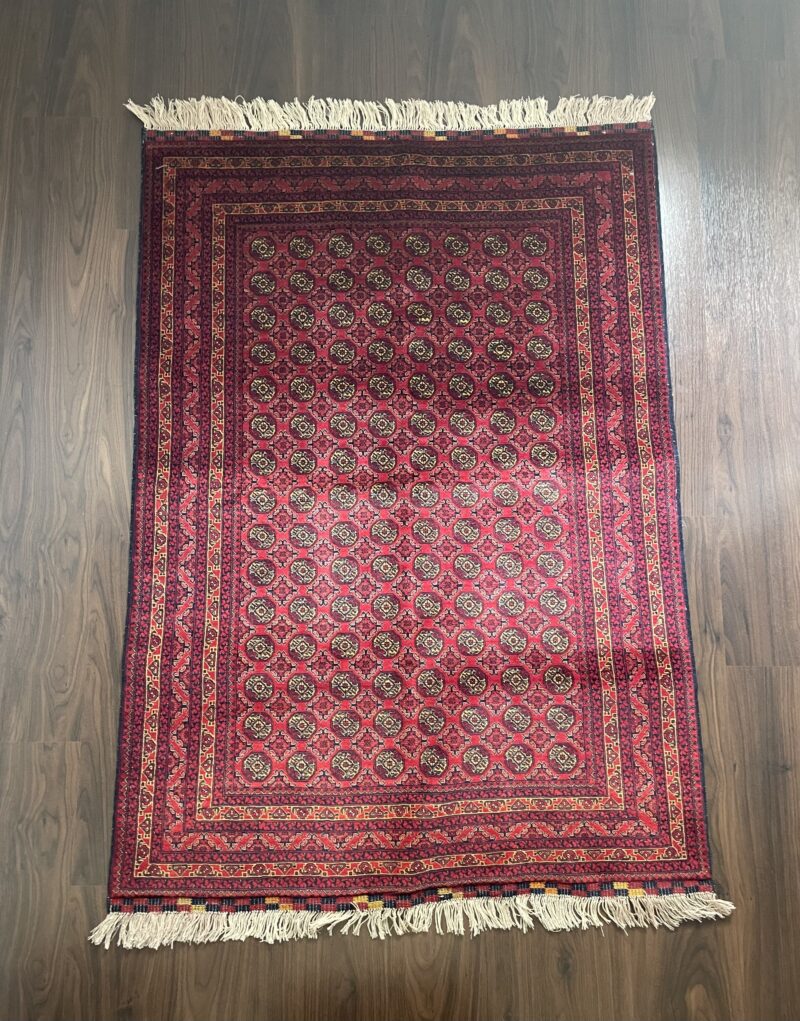 145X105 Afghani rug سجادة أفغانية تركمان