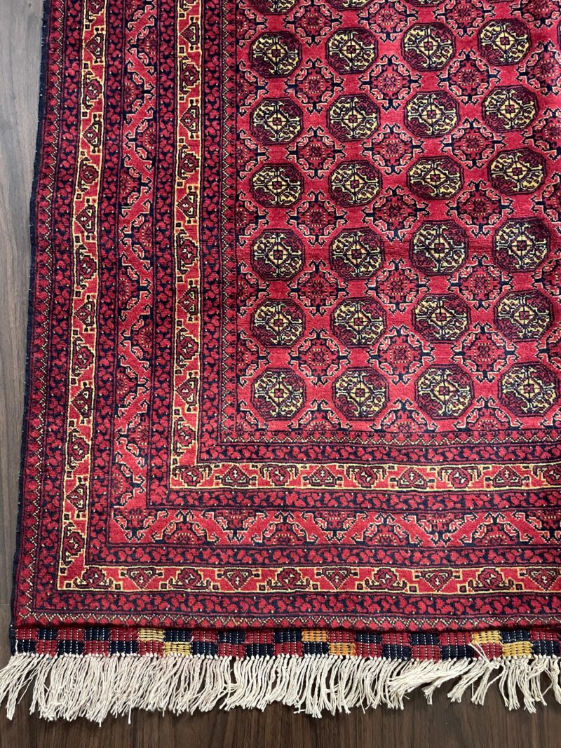 145X105 Afghani rug سجادة أفغانية تركمان - Image 3