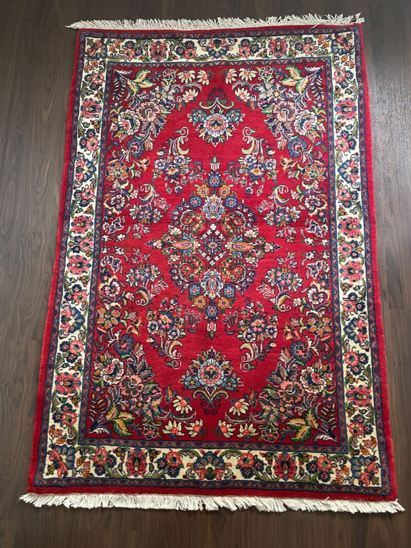 160X105 Persian Hamdan Sarouq Rug سجادة  فارسيه همدان ساروق