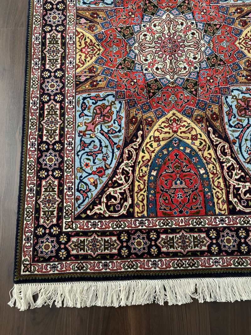 155X102 Persian Tabriz Rug سجادة فارسيه تبريز - Image 3