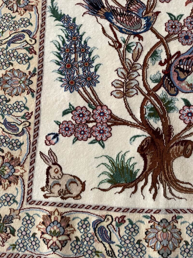 117X81 Persian Nain rug سجادة فارسيه نائين - Image 4