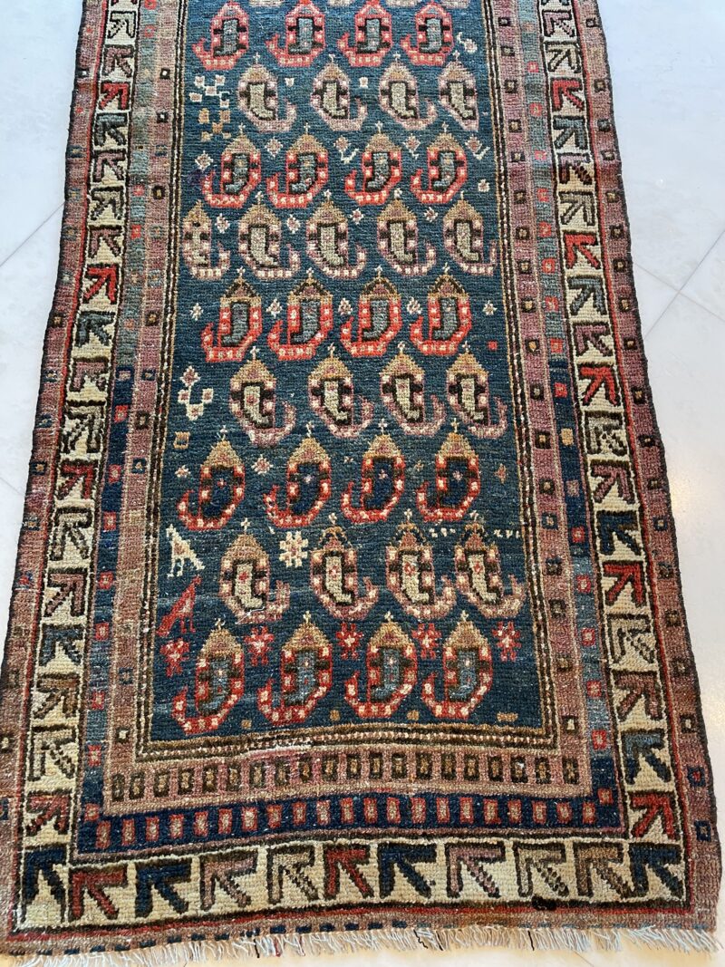 253X75 Persian rug Hamedan سجادة ممر همدان أنتيك