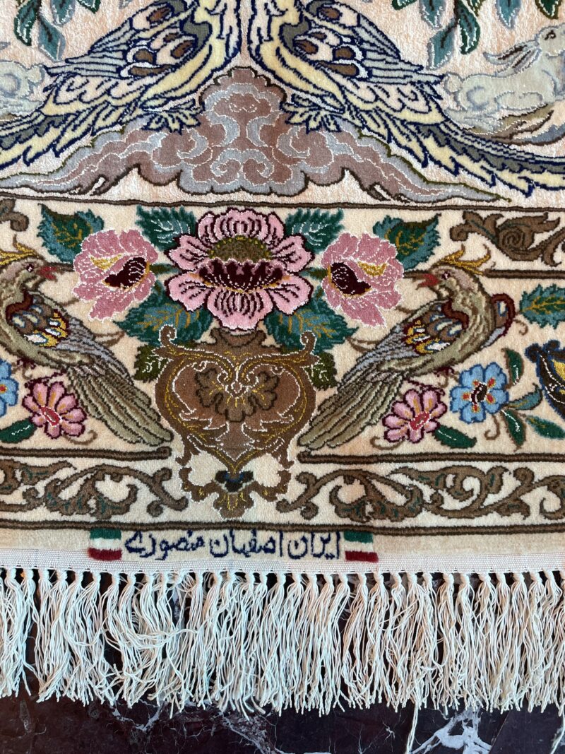 173X120 Persian Isfahan rug سجادة فارسيه أصفهان - Image 5