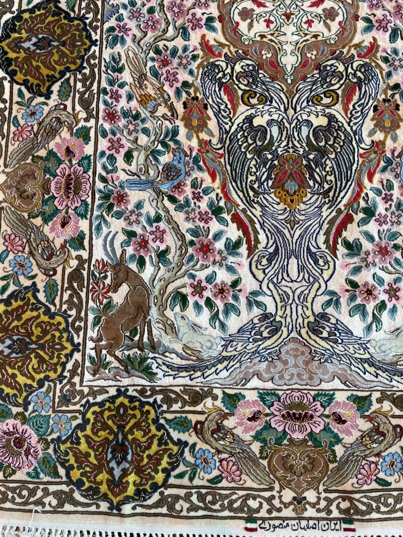 173X120 Persian Isfahan rug سجادة فارسيه أصفهان - Image 3