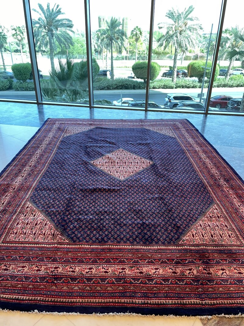 390X280 Persian Hamdan Rug سجادة فارسيه همدان - Image 4