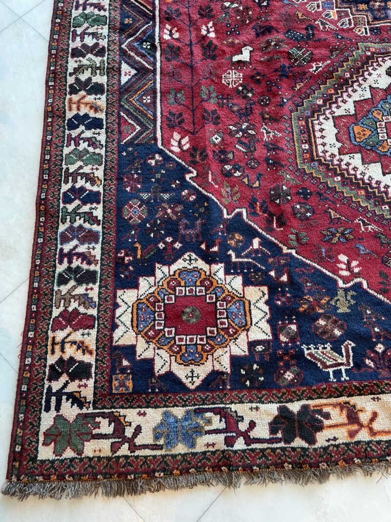 315 x 215 Shiraz Persian rug سجادة فارسيه شيرازيه - Image 3