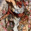 110X90 Persian Tabriz Rug  لوحة  سجاد فارسيه تبريز - Image 5