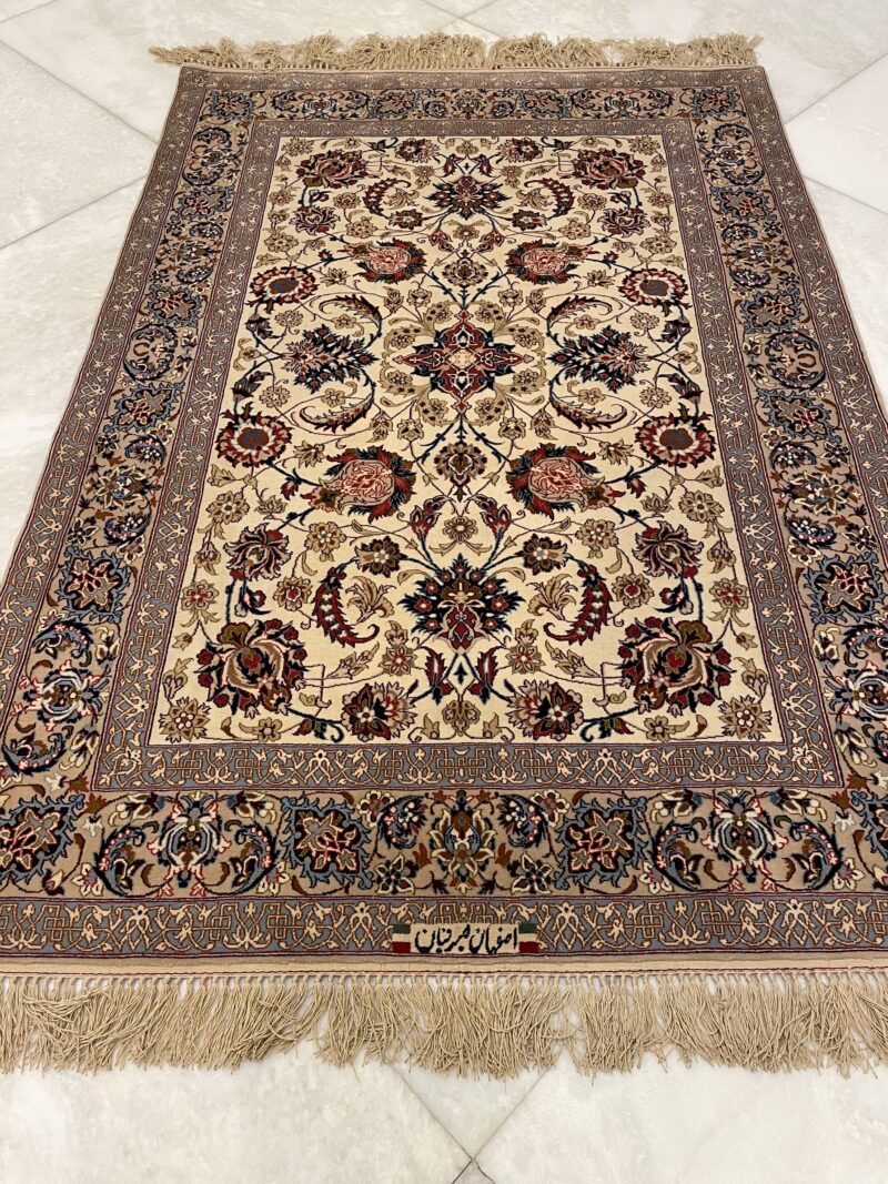 161X102 Persian Isfahan rug سجادة فارسيه أصفهان - Image 2