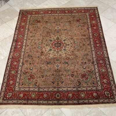 390X3 Persian Tabriz Rug سجادة فارسيه تبريز