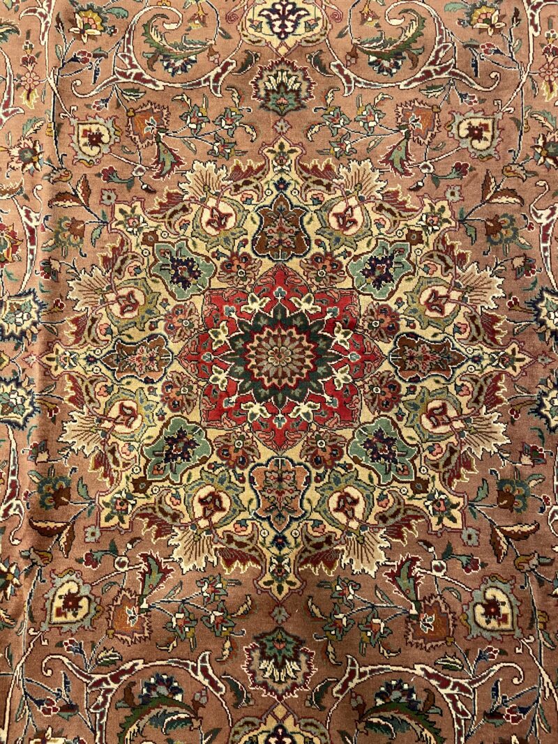 390X3 Persian Tabriz Rug سجادة فارسيه تبريز - Image 2