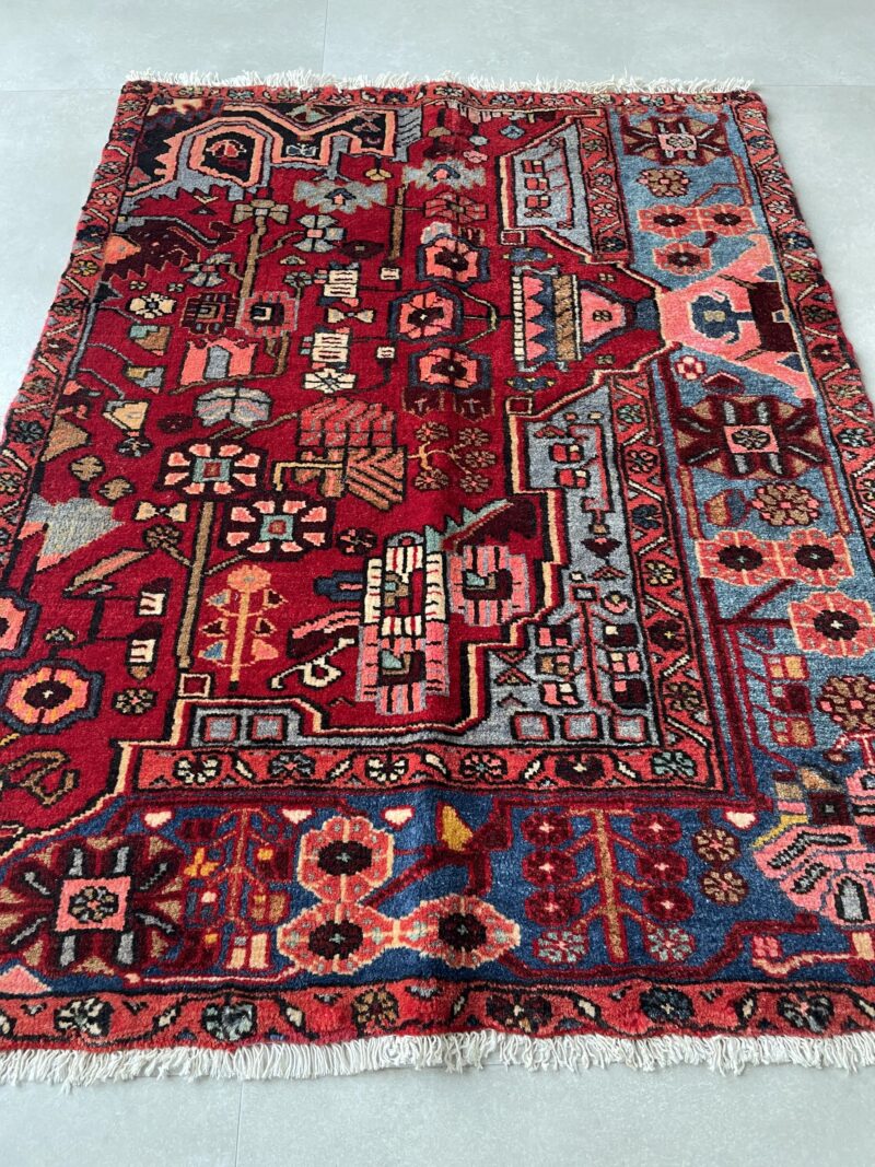 155X89 Persian Hamdan Rug سجادة فارسيه همدان واقي ري - Image 2