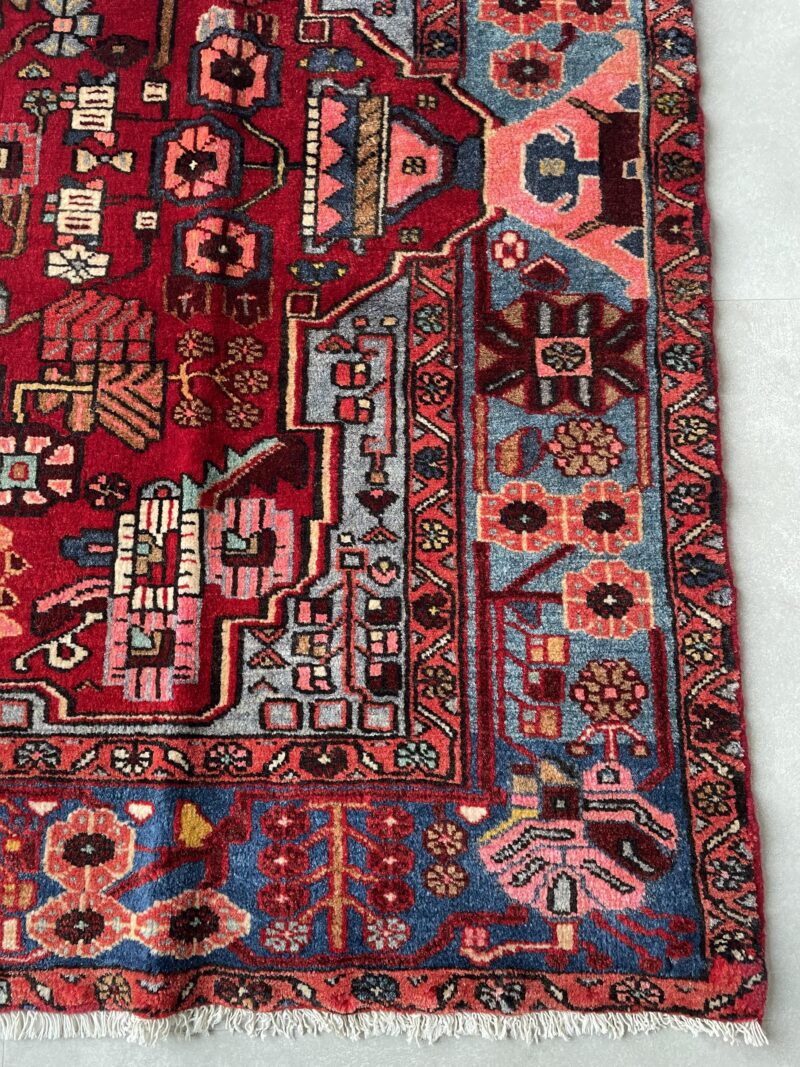 155X89 Persian Hamdan Rug سجادة فارسيه همدان واقي ري - Image 3