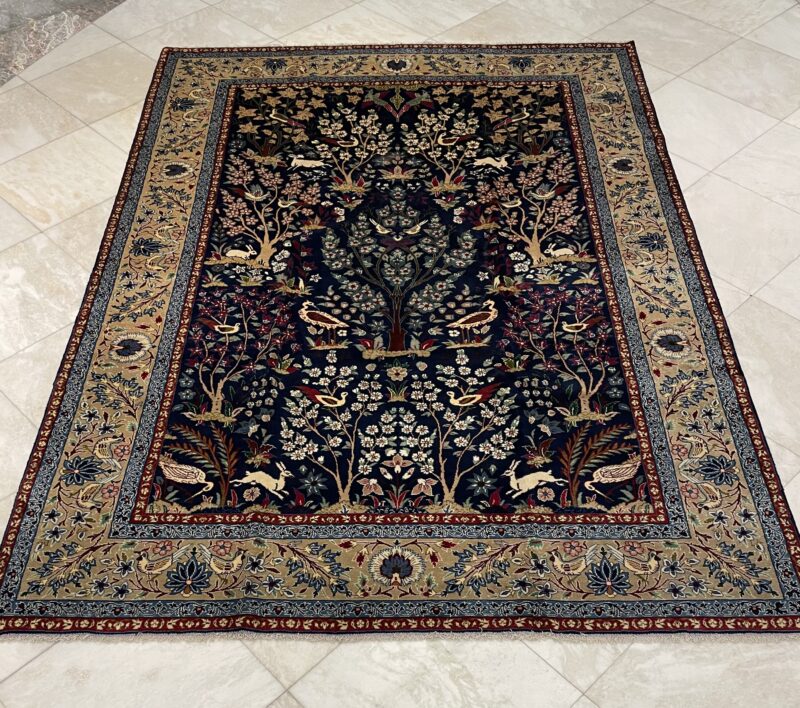 412X298 Persian Isfahan rug سجادة فارسيه أصفهان