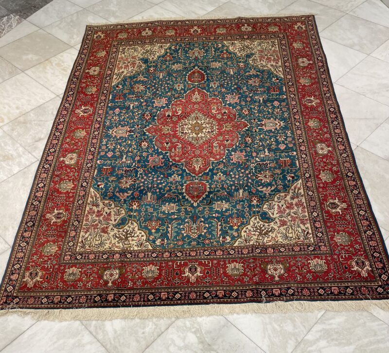 4 X287 Persian Tabriz Rug سجادة فارسيه تبريز
