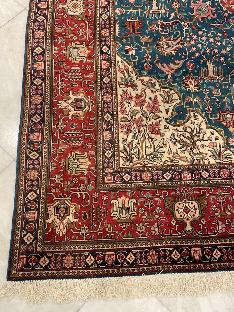 4 X287 Persian Tabriz Rug سجادة فارسيه تبريز - Image 3