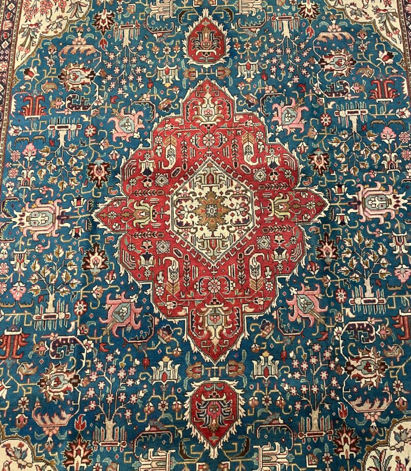 4 X287 Persian Tabriz Rug سجادة فارسيه تبريز - Image 4