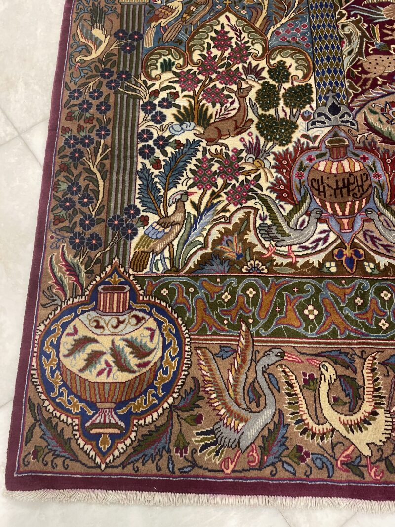 390X292 Persian rug khorasan سجاده فارسيه خراسان كاشمر - Image 4