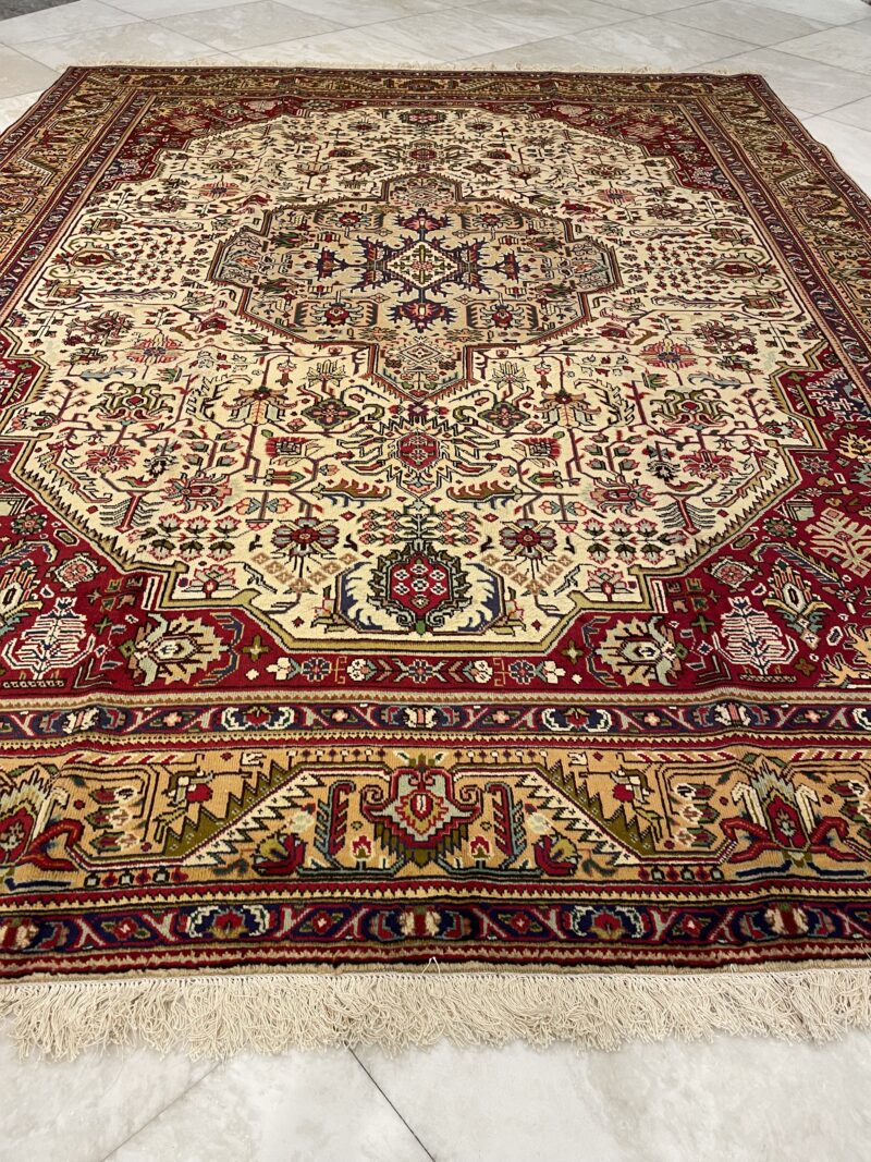 380X282 Persian Tabriz Rug سجادة فارسيه تبريز - Image 4