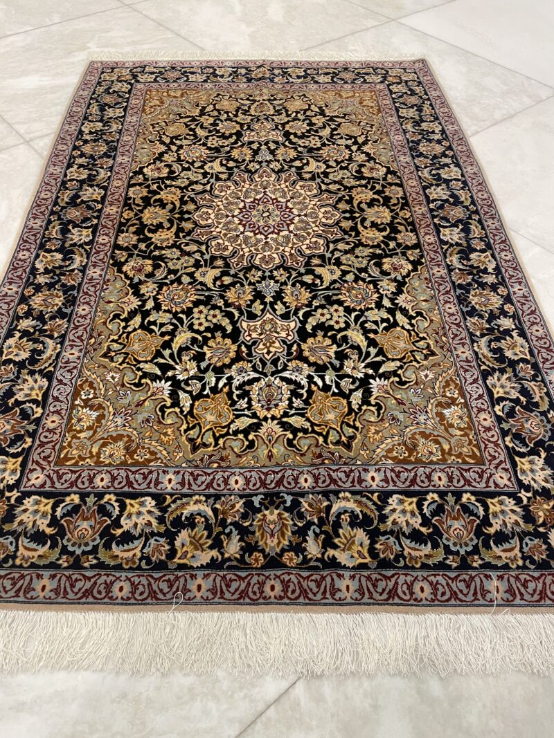 170X108 Persian Isfahan rug سجادة فارسيه أصفهان - Image 4