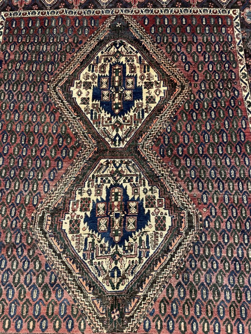 192X151 Persian Bakhtiari Rug سجاد فارسي بختياري أنتيك - Image 4