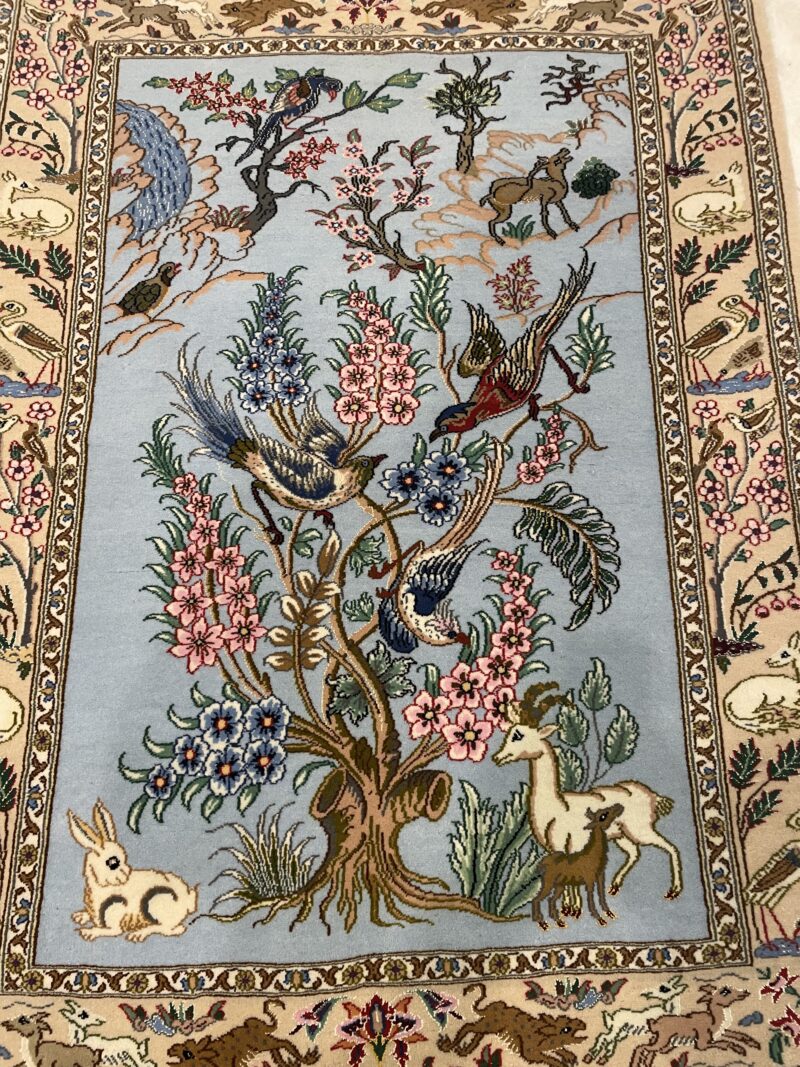 112X84 Persian Nain rug سجادة فارسيه نائين - Image 3