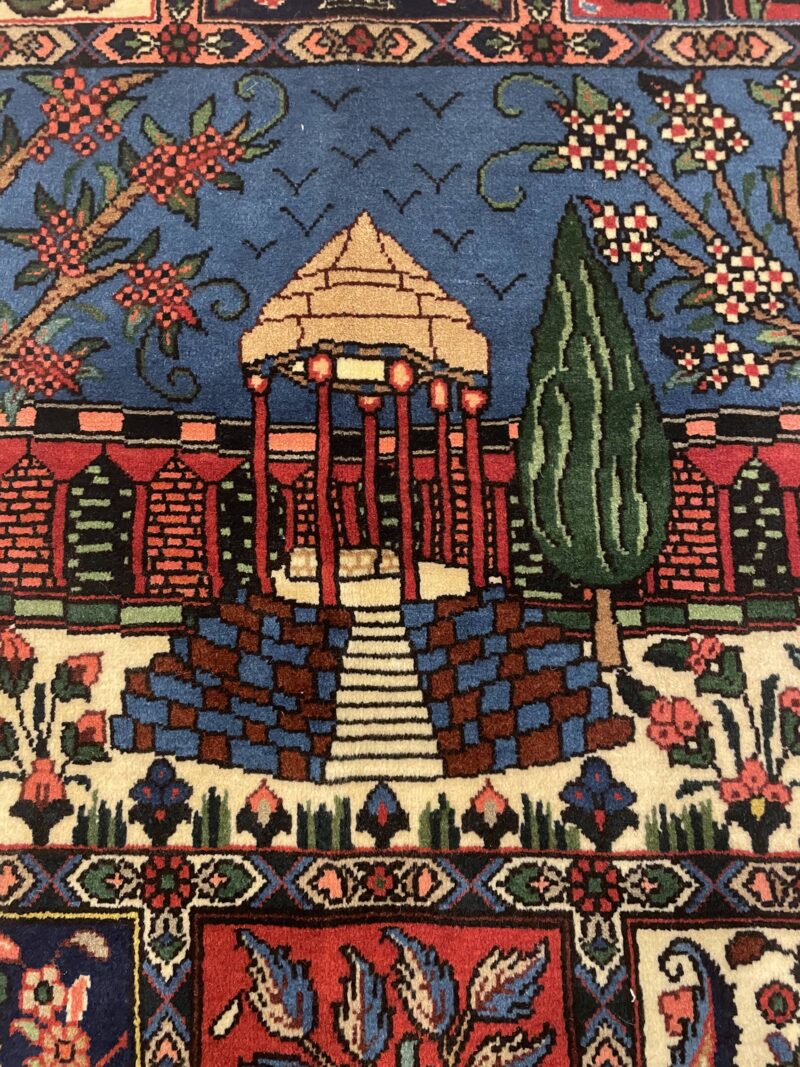 110X85 Persian Bakhtiari Rug سجاد فارسي بختياري - Image 3