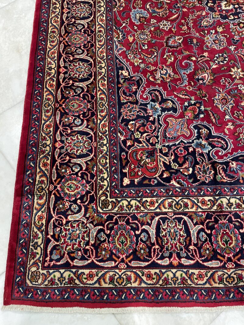 380X299 Persian Mashhad Rug سجادة فارسيه مشهد - Image 3