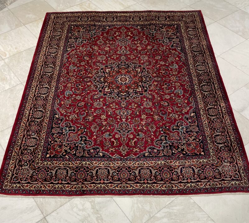 380X299 Persian Mashhad Rug سجادة فارسيه مشهد