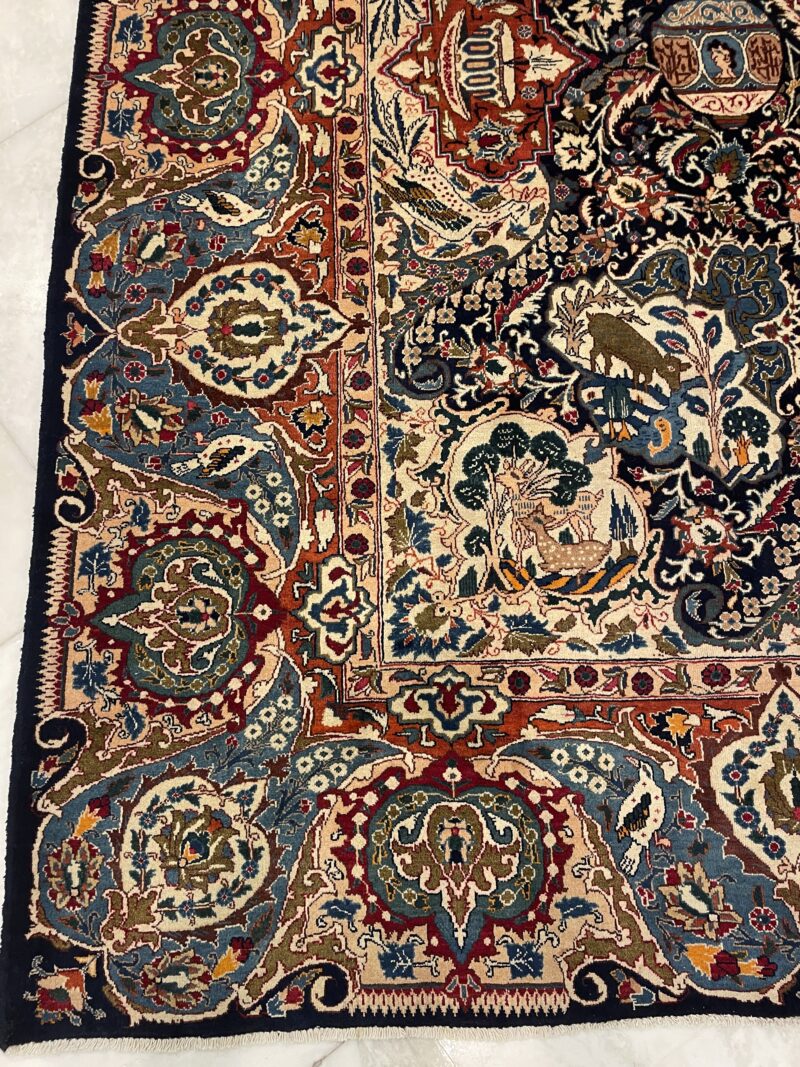 376X297 Persian rug khorasan سجاده فارسيه خراسان كاشمر - Image 4