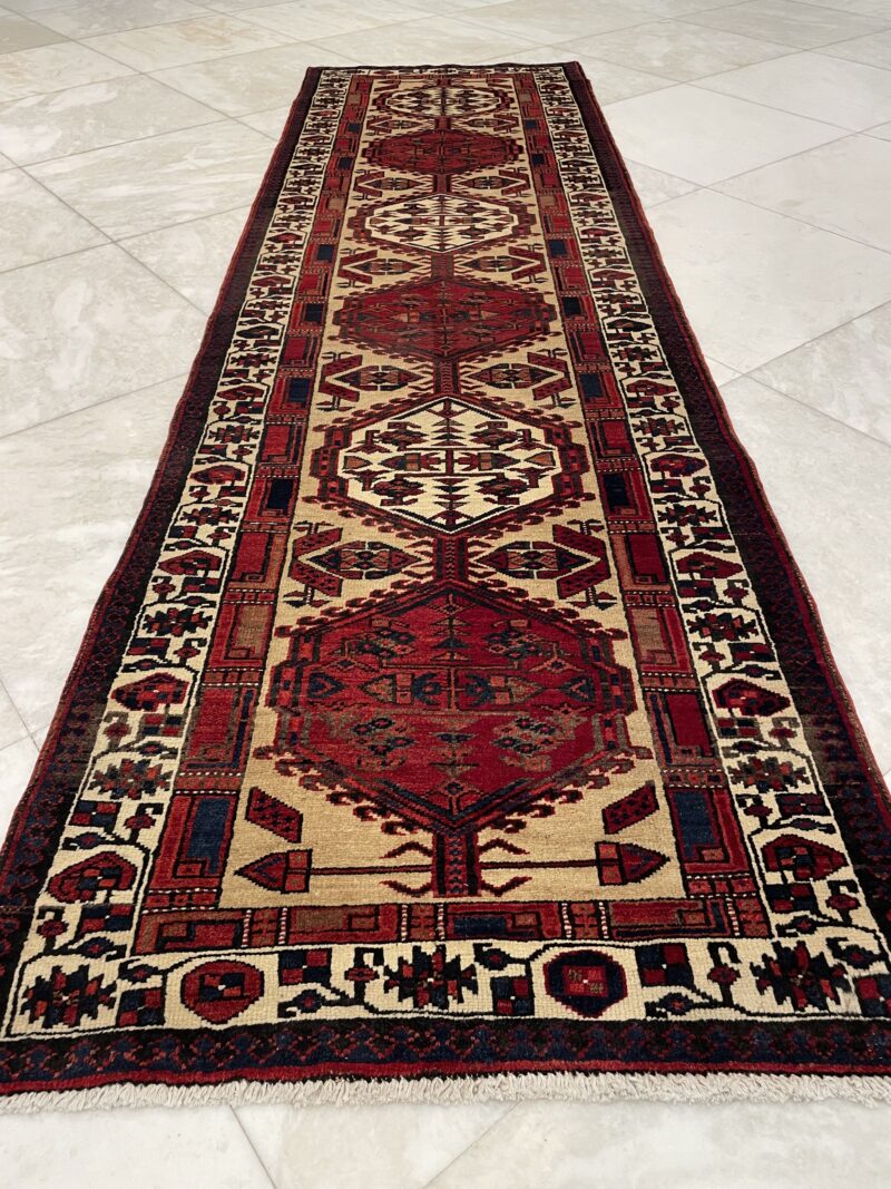 350X103 Persian qarajeh Rug سجادة ممر فارسيه قرجه - Image 2