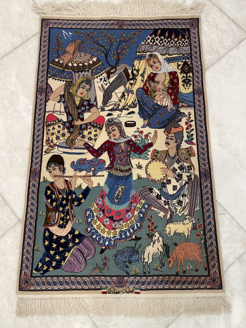 130X82 Persian Asfhan Rug سجادة فارسيه أصفهان