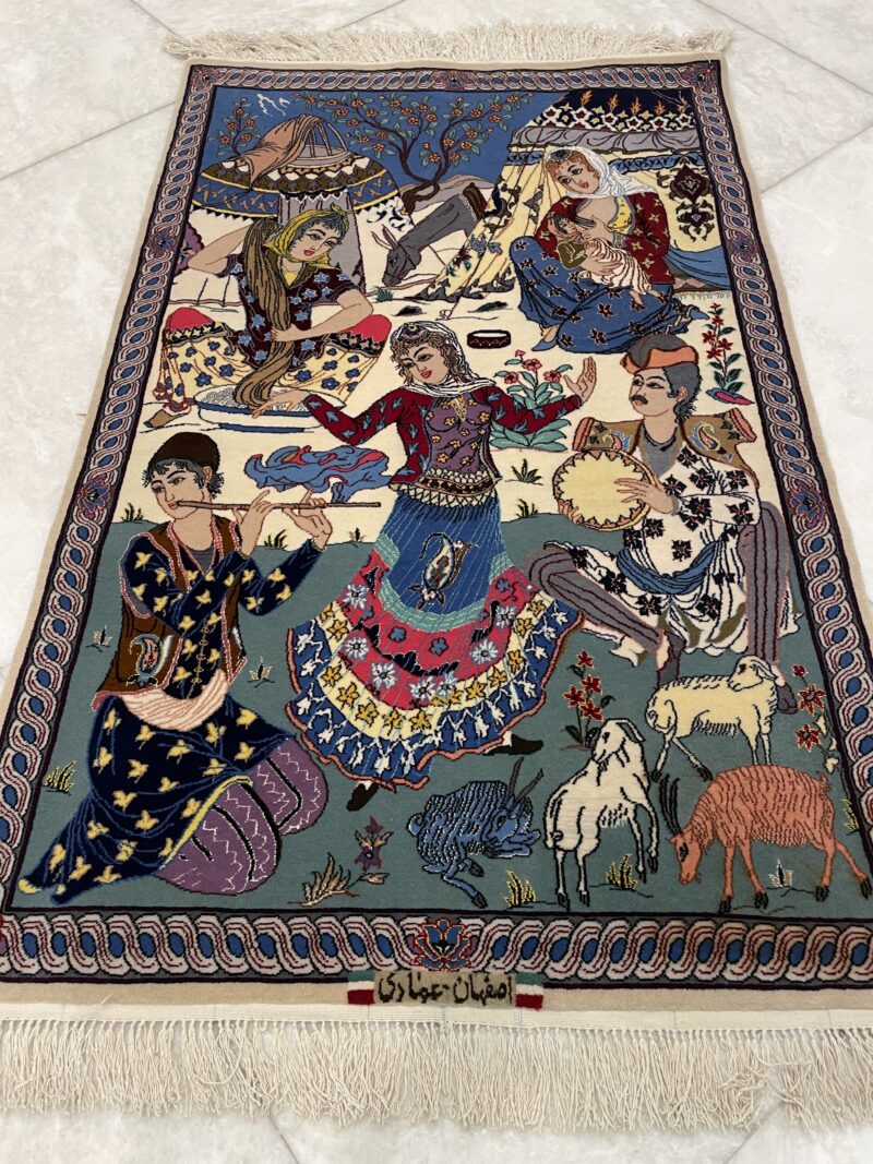 130X82 Persian Asfhan Rug سجادة فارسيه أصفهان - Image 2