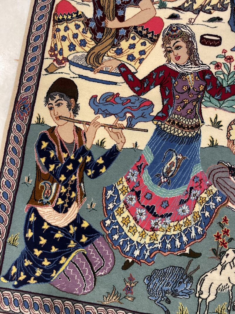 130X82 Persian Asfhan Rug سجادة فارسيه أصفهان - Image 5