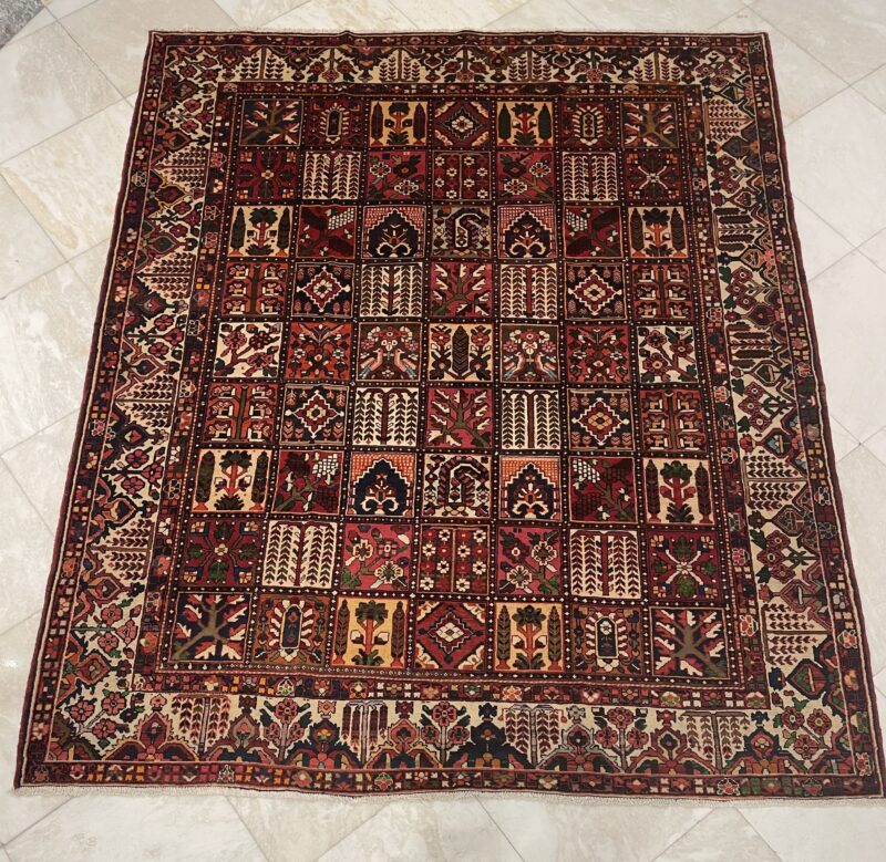 373X308 Persian Bakhtiari Rug سجاد فارسي بختياري
