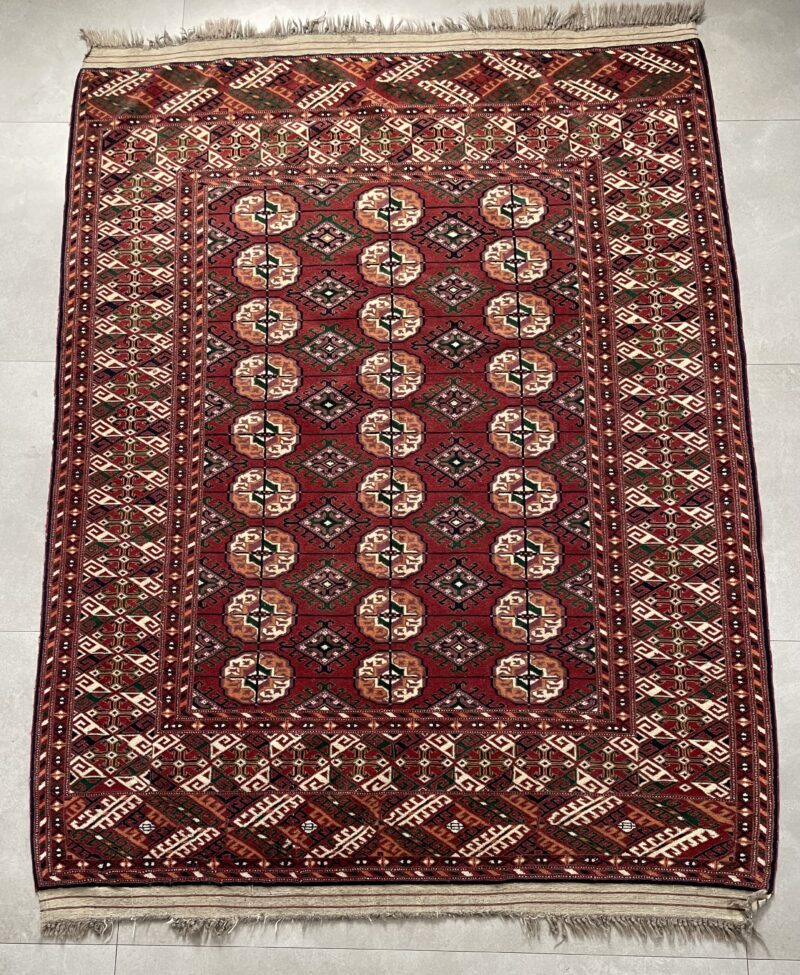 196X152 Russian Turkmen rug سجادة نادره تركمان روسي