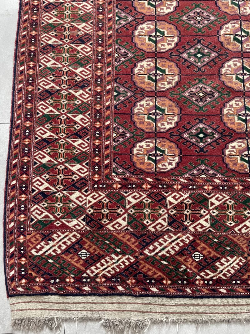 196X152 Russian Turkmen rug سجادة نادره تركمان روسي - Image 2