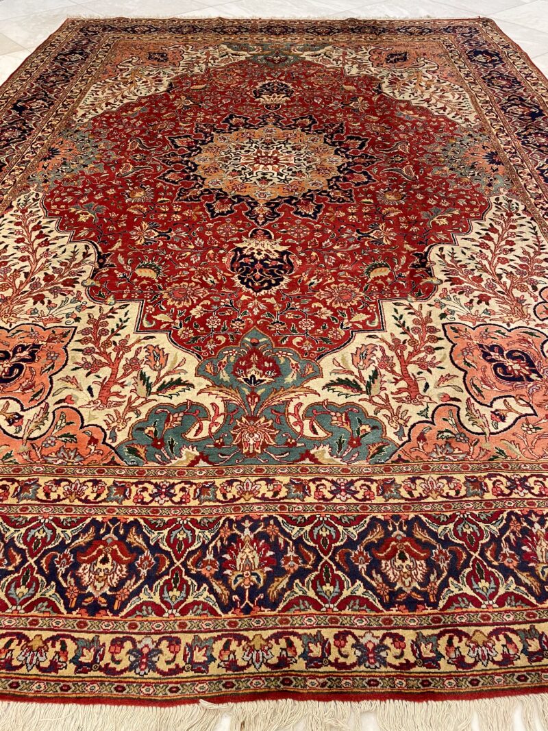 411X305 Persian Tabriz Rug سجادة فارسيه تبريز - Image 2