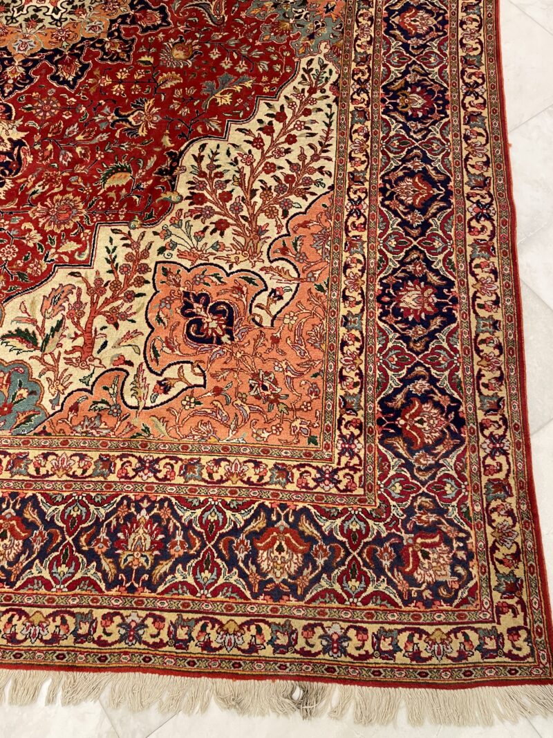 411X305 Persian Tabriz Rug سجادة فارسيه تبريز - Image 3