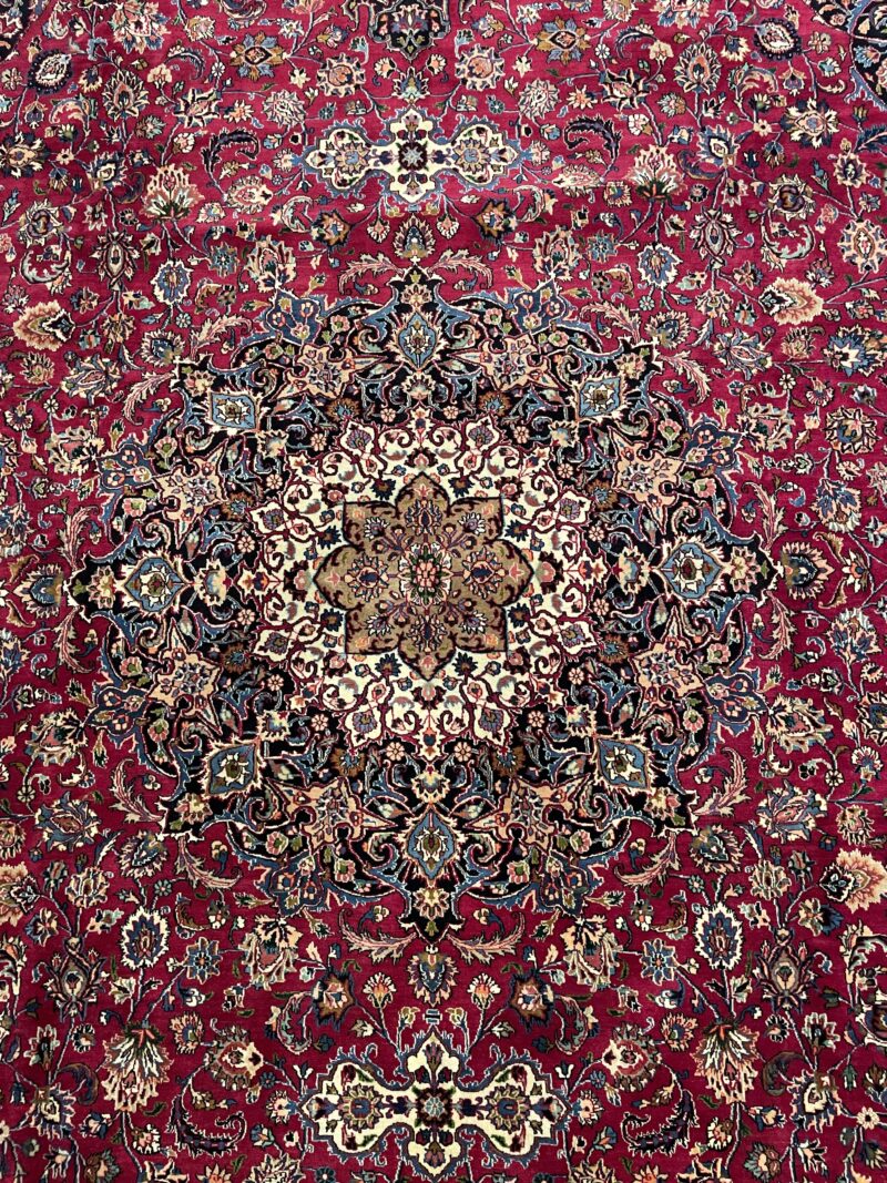 386X3 Saber Mashhad rug  سجادة النساج المعروف صابر - Image 3