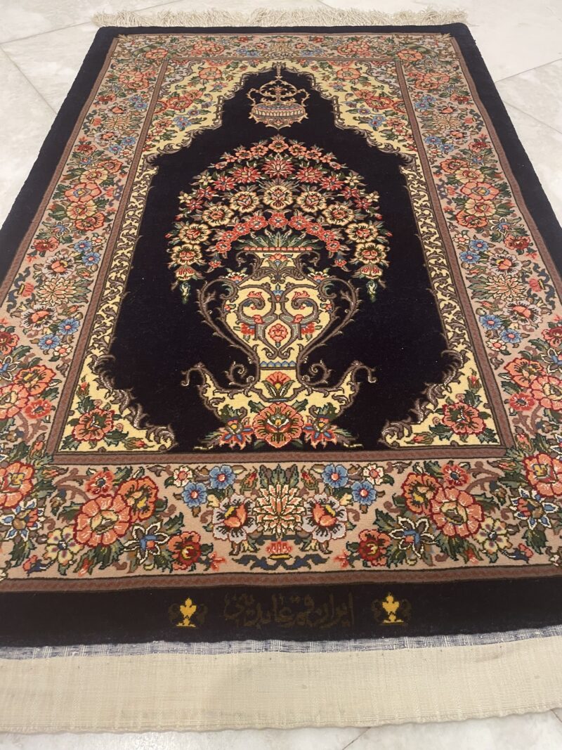 130X80 Persion qom Rug سجادة قم فارسية - Image 4