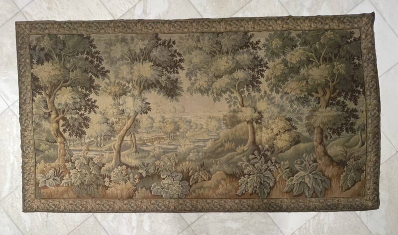 196X363 Antique French tapestry تابستري  فرنسي أنتيك
