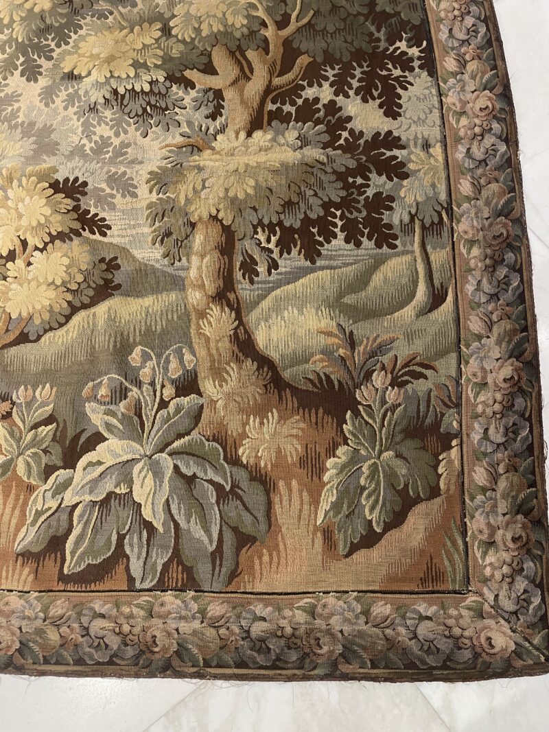 196X363 Antique French tapestry تابستري  فرنسي أنتيك - Image 3