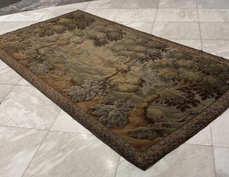 196X363 Antique French tapestry تابستري  فرنسي أنتيك - Image 4