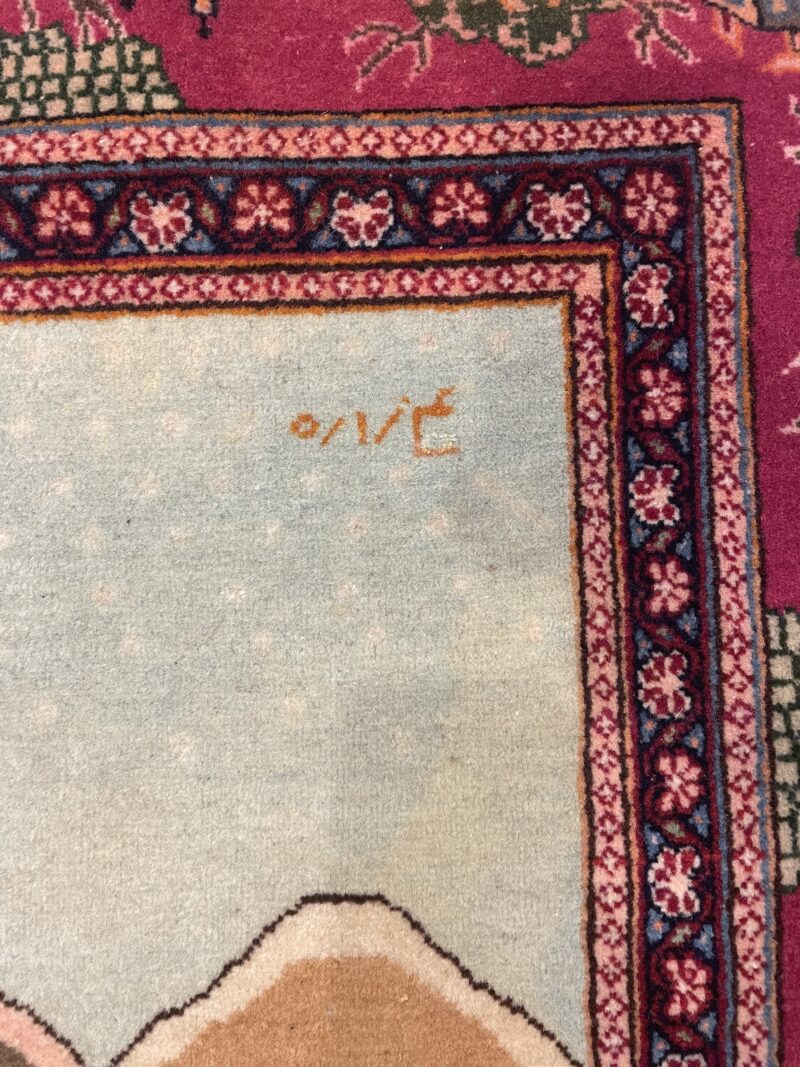204X134 Antique Persian Kashan Rug سجادة فارسيه كاشان أنتيك - Image 4