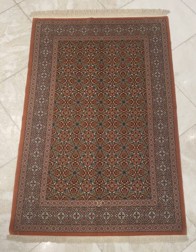 212x140 Qom Persian rug سجادة فارسيه قم