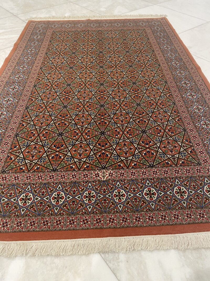 212x140 Qom Persian rug سجادة فارسيه قم - Image 3