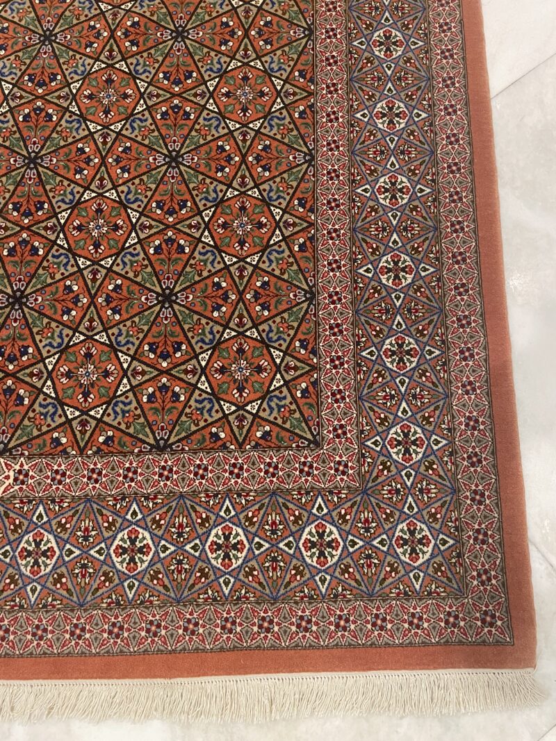212x140 Qom Persian rug سجادة فارسيه قم - Image 4