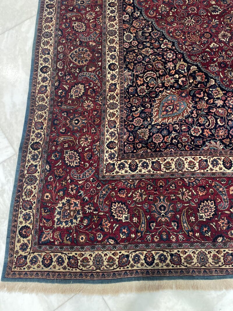 401X304 Antique Amoghli Mashhad rug سجادة النساج المعروف أموغلي - Image 3